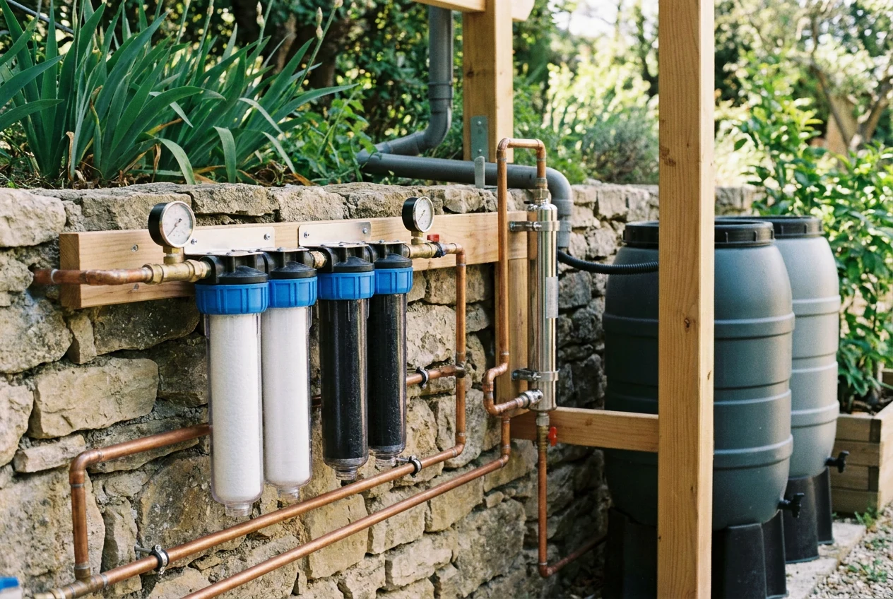 Filtration de l'eau de pluie à Trets